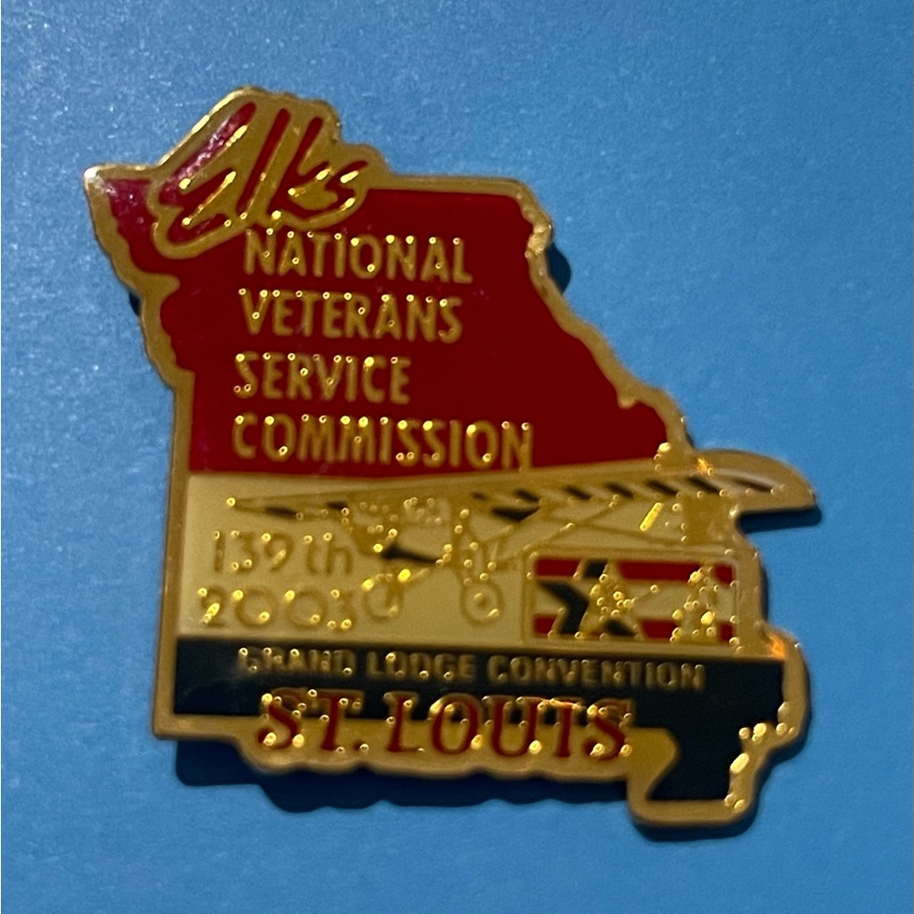 BPOE Elks New York 2003 St Louis Convention Lapel Pin Pinback